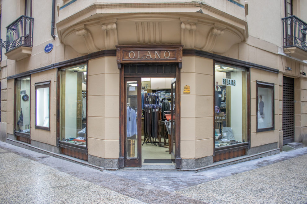CAMISERÍA OLANO, Zaharrean, Alde Zaharreko Merkatarien Elkartea, Centro Comercial de la Parte Vieja de San Sebastián